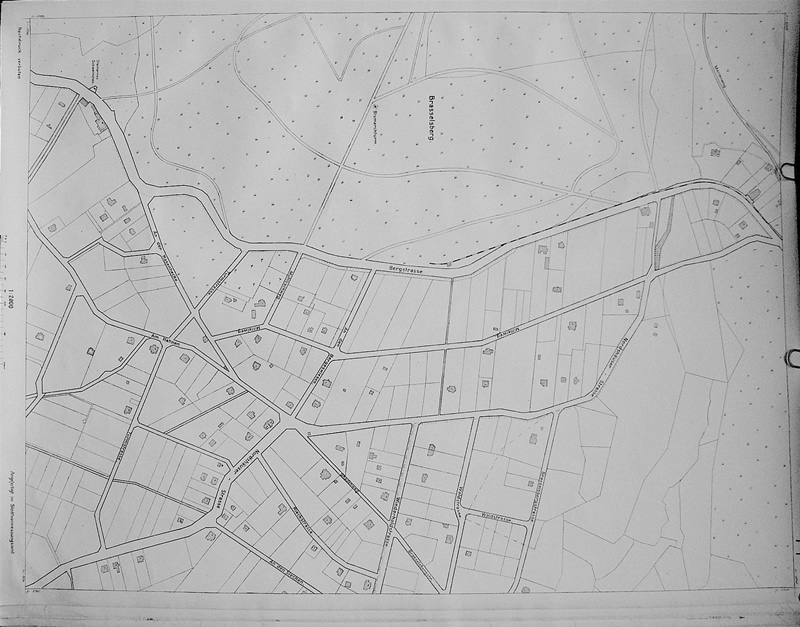 alter Lageplan Brasselsberg